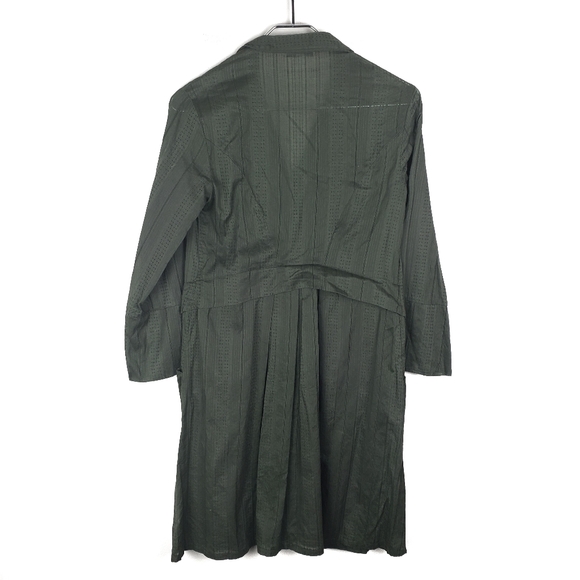 CAbi Got You Covered Olive Green Button Down T-Shirt Jacket Dress Size: X-Small - Picture 6 of 7